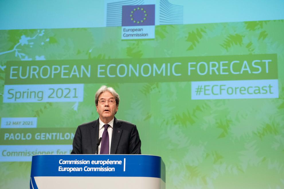 Press conference by Paolo Gentiloni, European Commissioner, on the Spring 2021 Economic Forecast