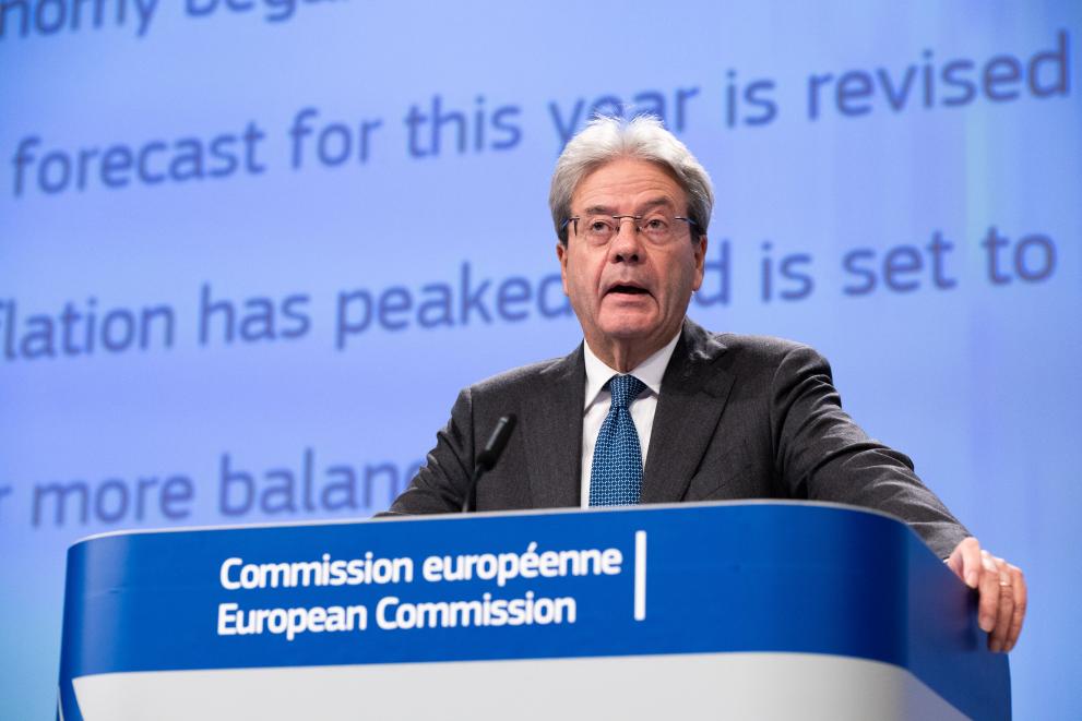 Press conference by Paolo Gentiloni, European Commissioner, on the Winter 2023 Economic Forecast