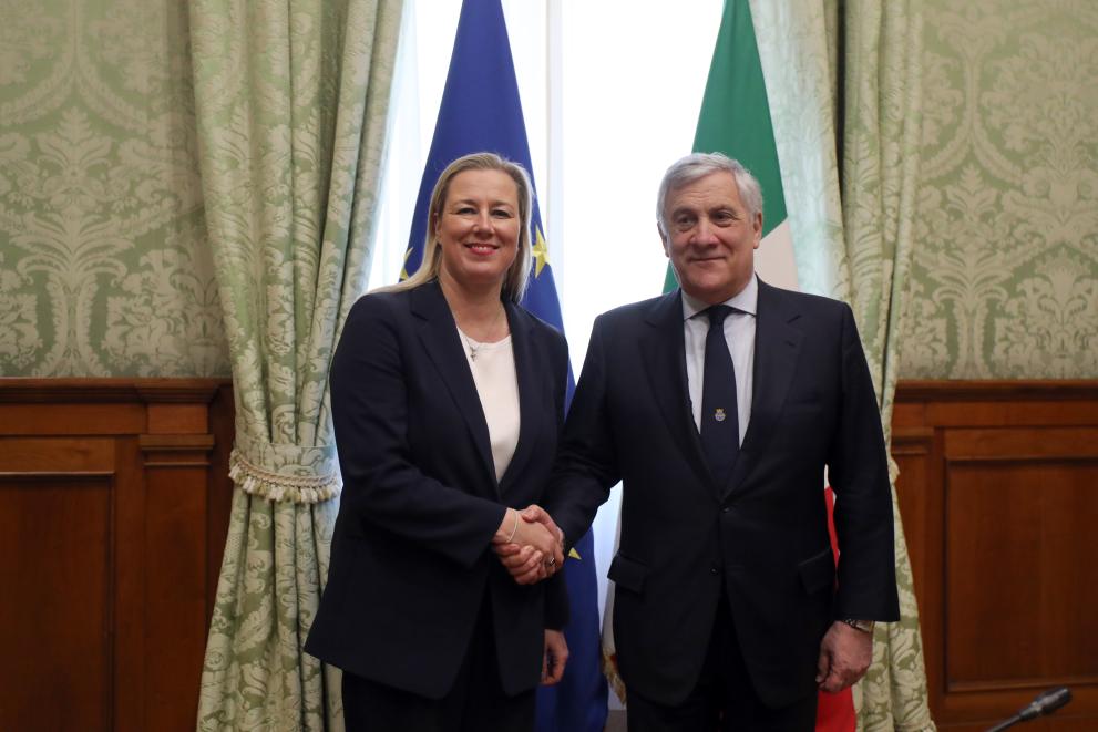 Visit of Jutta Urpilainen, European Commissioner, to Italy