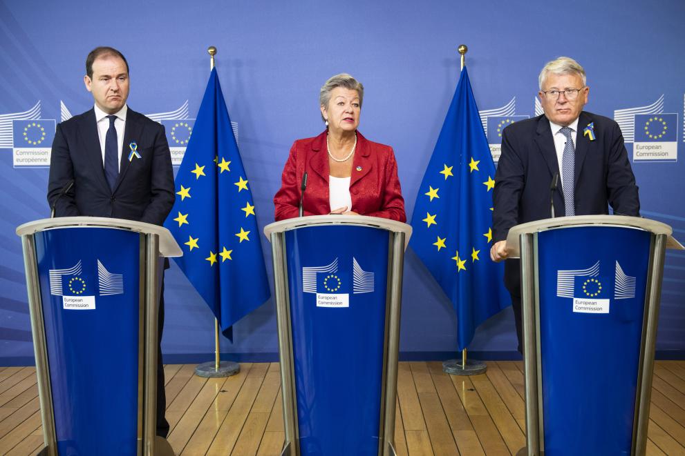 Press briefing by Nicolas Schmit and Ylva Johansson, European Commissioners, and Lodewijk Asscher, Advisor on the reception of Ukrainian refugees to the European Commission, on his report on the integration into the EU of people fleeing the war in Ukraine