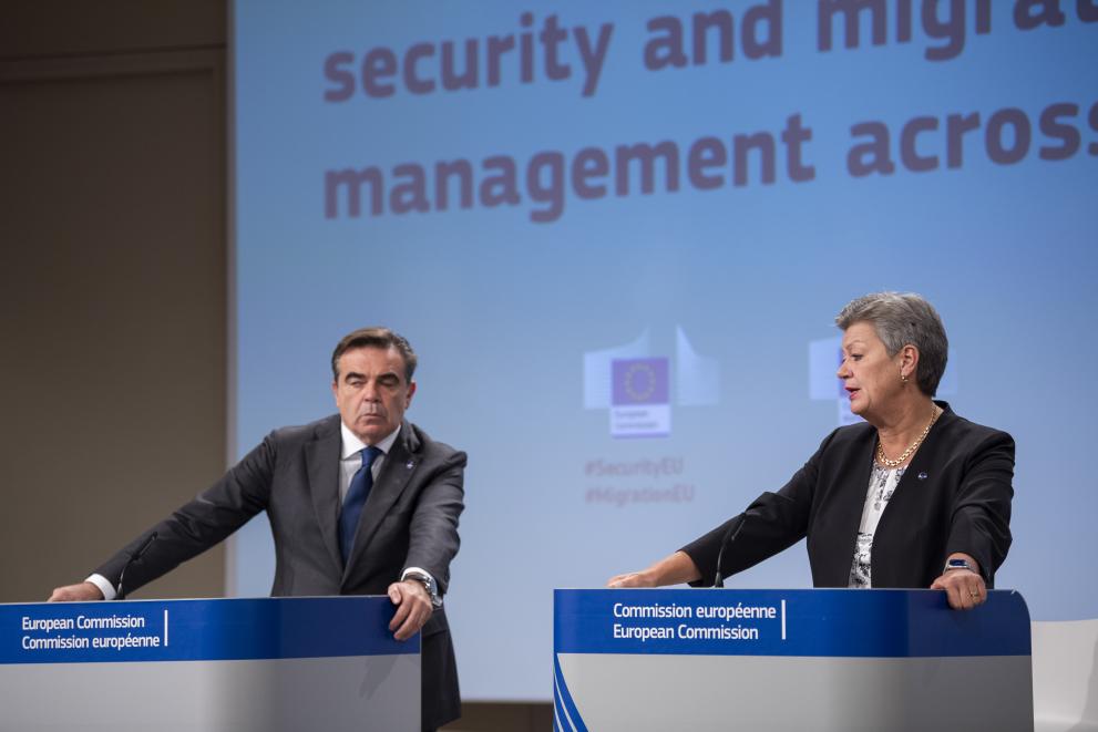 Press conference by Margaritis Schinas, Vice-President of the European Commission, and Ylva Johansson, European Commissioner, on key actions to strengthen security across the EU