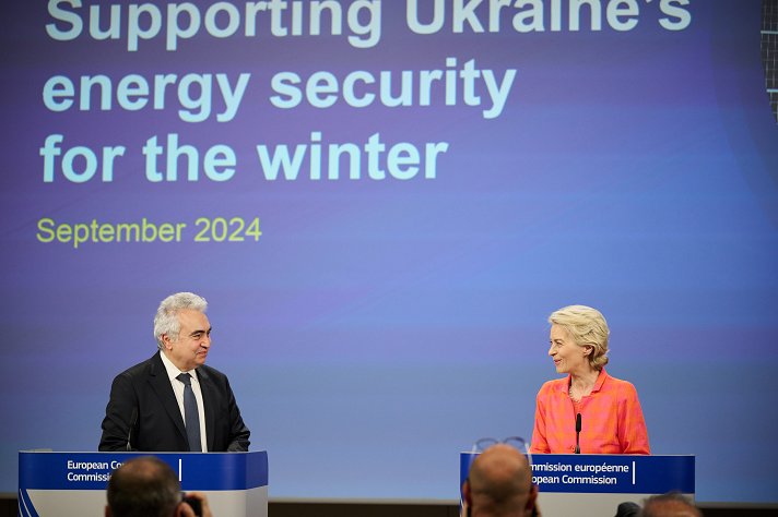 Presidente Commissione von der Leyen  e direttore AIE Birol